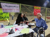 برپایی ایستگاه سنجش سلامت توسط شبکه بهداشت و درمان خنج در جشنواره بزرگ ورزشی این شهرستان